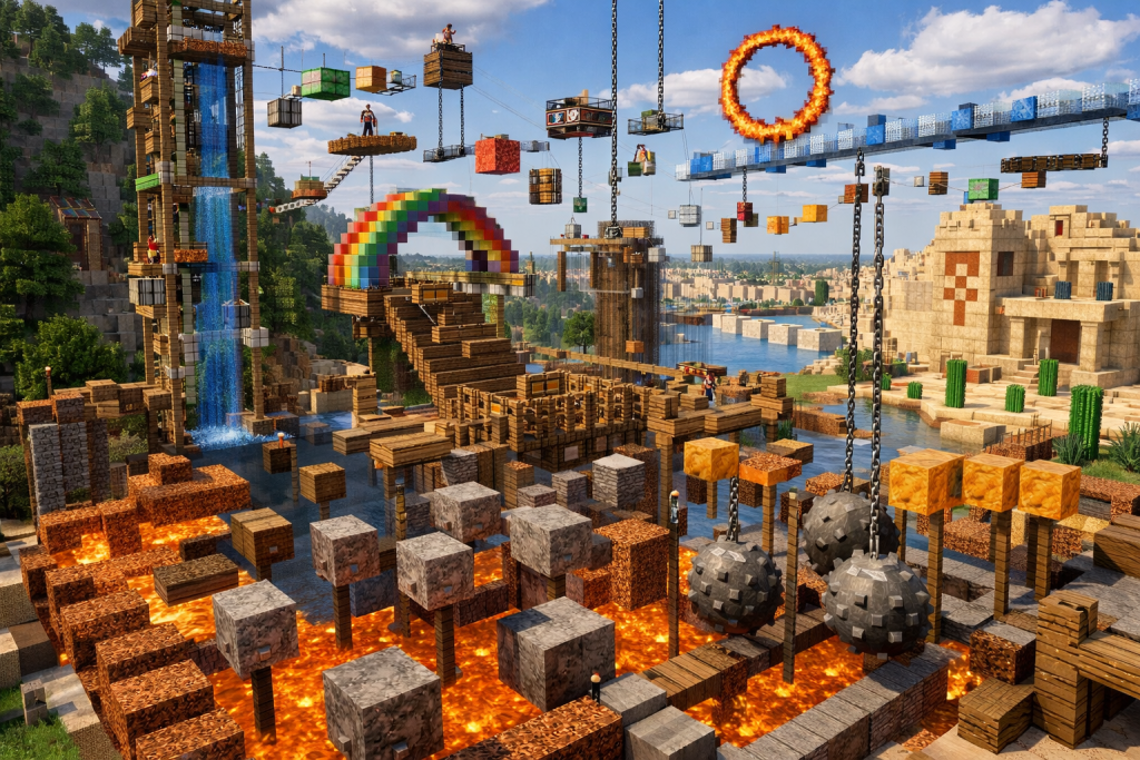 The Most Creative Obstacle Courses Players Have Built in Minecraft